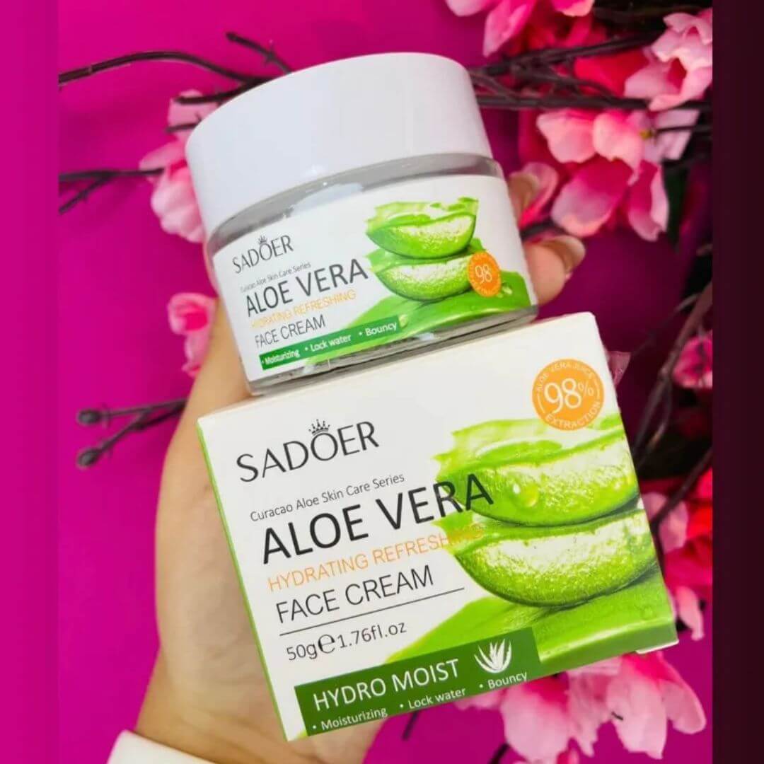 Crema Hidratante Aloe Vera-Pieles Mixtas a Grasas