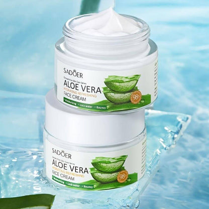 Crema Hidratante Aloe Vera-Pieles Mixtas a Grasas